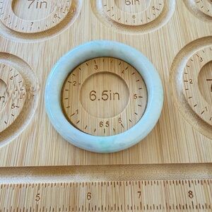 Certified Grade A Burma Jade Baby Bangle Size 50.7 mm Spring Color